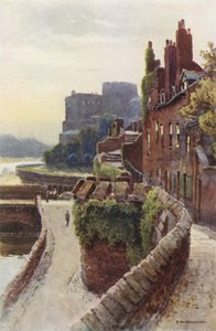 ブリッジゲート近くの壁 (カラーリソ) 作： Ernest William Haslehust