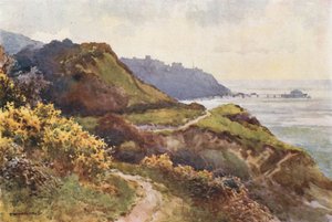 Steephill Walk の Ventnor (カラー リソ) 作： Ernest William Haslehust