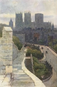 市壁からのヨーク（カラーリソ） 作： Ernest William Haslehust