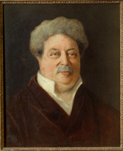Alexandre Dumas Pere (1802-1870) の肖像 Ernestine Philippine (19 世紀) による絵画 1860 Villers Cotterets。 アレクサンドル デュマ博物館 作： Ernestine Philippain