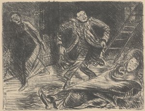 絶望的なダンス、劇「Der Arme Vetter（The PoorCousin）」のイラスト 作： Ernst Barlach