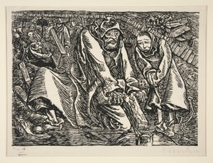 十字架と盗掘者 作： Ernst Barlach
