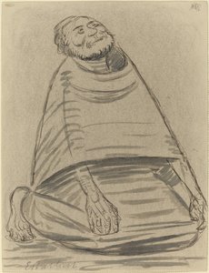 ひざまずく男 作： Ernst Barlach