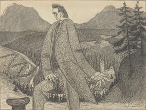 ハイツの男、1906年。 作： Ernst Barlach