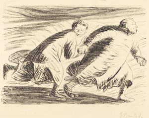 逃亡者、1916年1917年。 作： Ernst Barlach