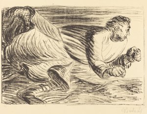 レイジングバーバリアン、c。 19161917. 作： Ernst Barlach