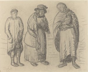 スリーフィギュア、1913年。 作： Ernst Barlach