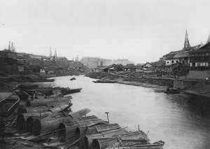 四川省ツェリウッチン、塩田工業地帯（モノクロ写真） 作： Ernst Boerschmann