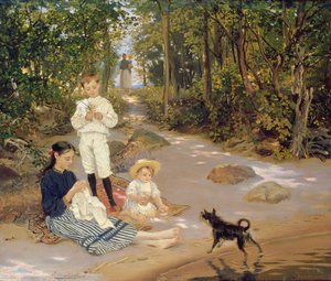アーティストファミリー、1880年代 作： Ernst Friedrich von Liphardt