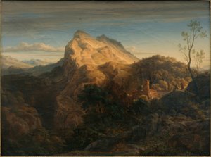 オレバノ付近の夕景 作： Ernst Fries