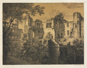ハイデルベルク城 六景 西部 作： Ernst Fries