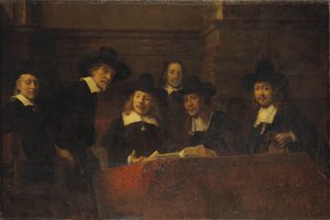 Staalmeesters、レンブラント後、1876-77 作： Ernst Josephson