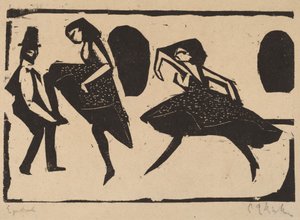 アクロバティック ダンス、1911 年。 作： Ernst Ludwig Kirchner