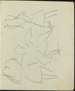 スケッチブックのダンサーとパフォーマーのページ、c。 1911年。 作： Ernst Ludwig Kirchner