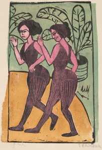イングリッシュ ステップ ダンサー、1911 年。 作： Ernst Ludwig Kirchner