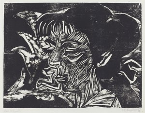ファニー・ウォッケ、1916年。 作： Ernst Ludwig Kirchner