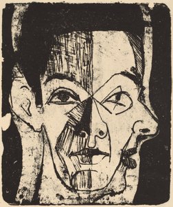 ヘッドスタディ、1926年。 作： Ernst Ludwig Kirchner