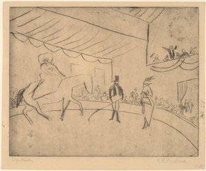 ヒッポドローム、1910年。 作： Ernst Ludwig Kirchner