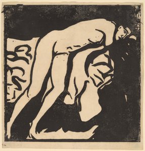 ヌードガール、1906年。 作： Ernst Ludwig Kirchner
