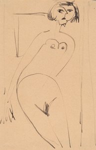 ヌード、20世紀初頭、 作： Ernst Ludwig Kirchner