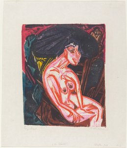 ピーター・シュレミールの不思議な物語: ピーター・シュレミールの最愛の人..., 1915. 作： Ernst Ludwig Kirchner