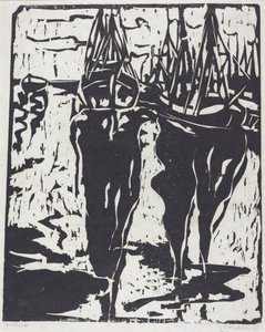 港の風景 港の風景、1908 年。 作： Ernst Ludwig Kirchner