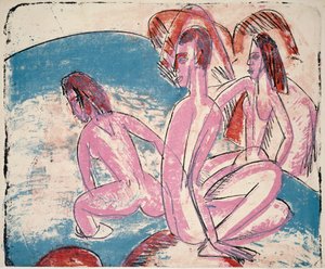 ストーンズの「スリー・ベイザーズ」、1913年。 作： Ernst Ludwig Kirchner