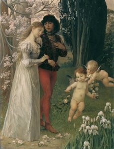 リミニとパオロのフランチェスカ 作： Ernst Klimt