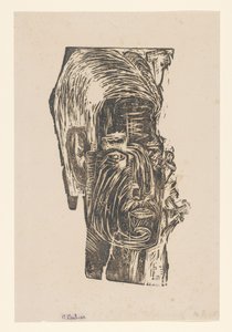 見知らぬ男の肖像 作： Ernst Ludwig Kirchner (signed by artist)