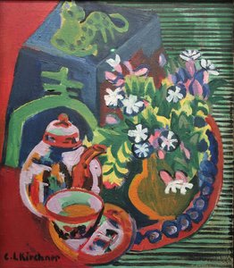 1920 キルヒナー静物画 作： エルンスト・ルートヴィヒ・キルヒナー