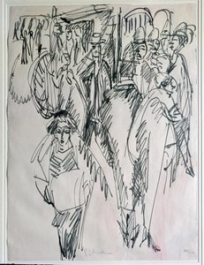 ドイツ・ベルリンの街並み（図面 作： Ernst Ludwig Kirchner