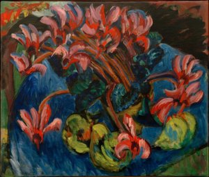 クリスマスのためのシクラメン 作： Ernst Ludwig Kirchner