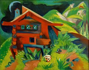 高山小屋;赤いアルファス