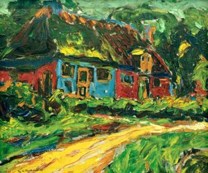 フェーマルンの古い家 作： Ernst Ludwig Kirchner