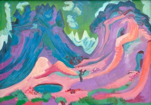 Amselfluh 作： Ernst Ludwig Kirchner