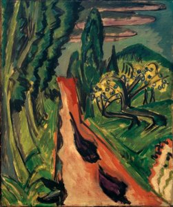 タウヌスの道 作： Ernst Ludwig Kirchner