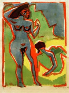 女性の入浴（モリッツバーグ）