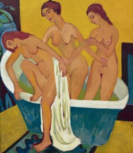 女性の入浴 作： Ernst Ludwig Kirchner