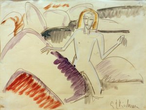 石の水浴び 作： Ernst Ludwig Kirchner
