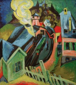 ケーニヒシュタイン駅 作： Ernst Ludwig Kirchner
