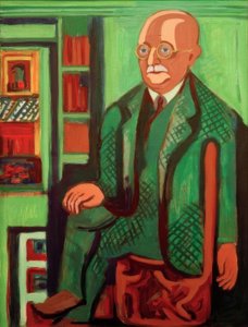 博士の肖像ハゲマン 作： Ernst Ludwig Kirchner