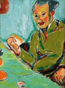 エーリッヒ・ヘッケルの肖像 作： Ernst Ludwig Kirchner
