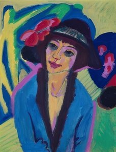 ゲルダの肖像。 1914年頃 作： Ernst Ludwig Kirchner
