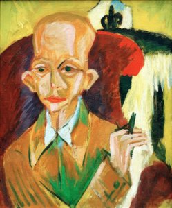 オスカーシュレンマーの肖像 作： Ernst Ludwig Kirchner