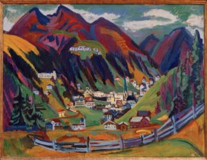 ダボスのビュー 作： Ernst Ludwig Kirchner