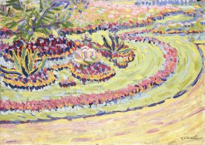 花壇、1906 作： Ernst Ludwig Kirchner