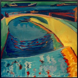 プリスニッツ河口の橋 作： Ernst Ludwig Kirchner