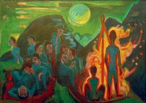連邦の火 作： Ernst Ludwig Kirchner