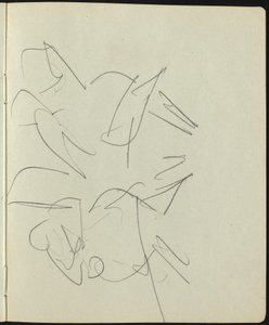 ダンサーとパフォーマー (スケッチブックのページ) 作： Ernst Ludwig Kirchner