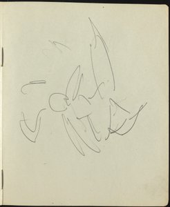 ダンサーとパフォーマー (スケッチブックのページ) 作： Ernst Ludwig Kirchner